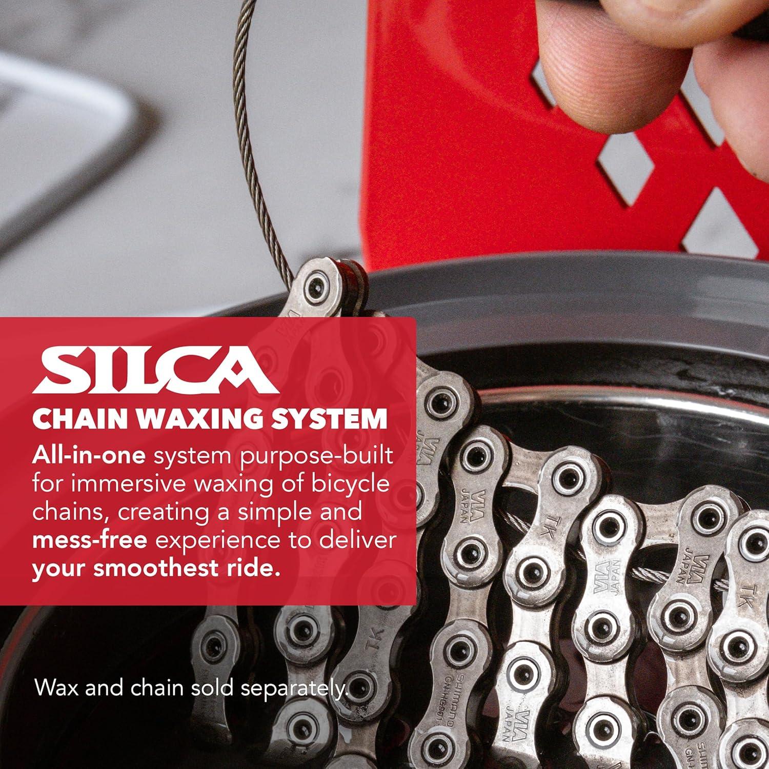 image:imageSILCA Bicycle Chain Wax Melting System Simple MessFree Bike Chain Waxing Pot 600ml with Precise Temperature Control Integrated Cooling Rack and Quick Melting Technology