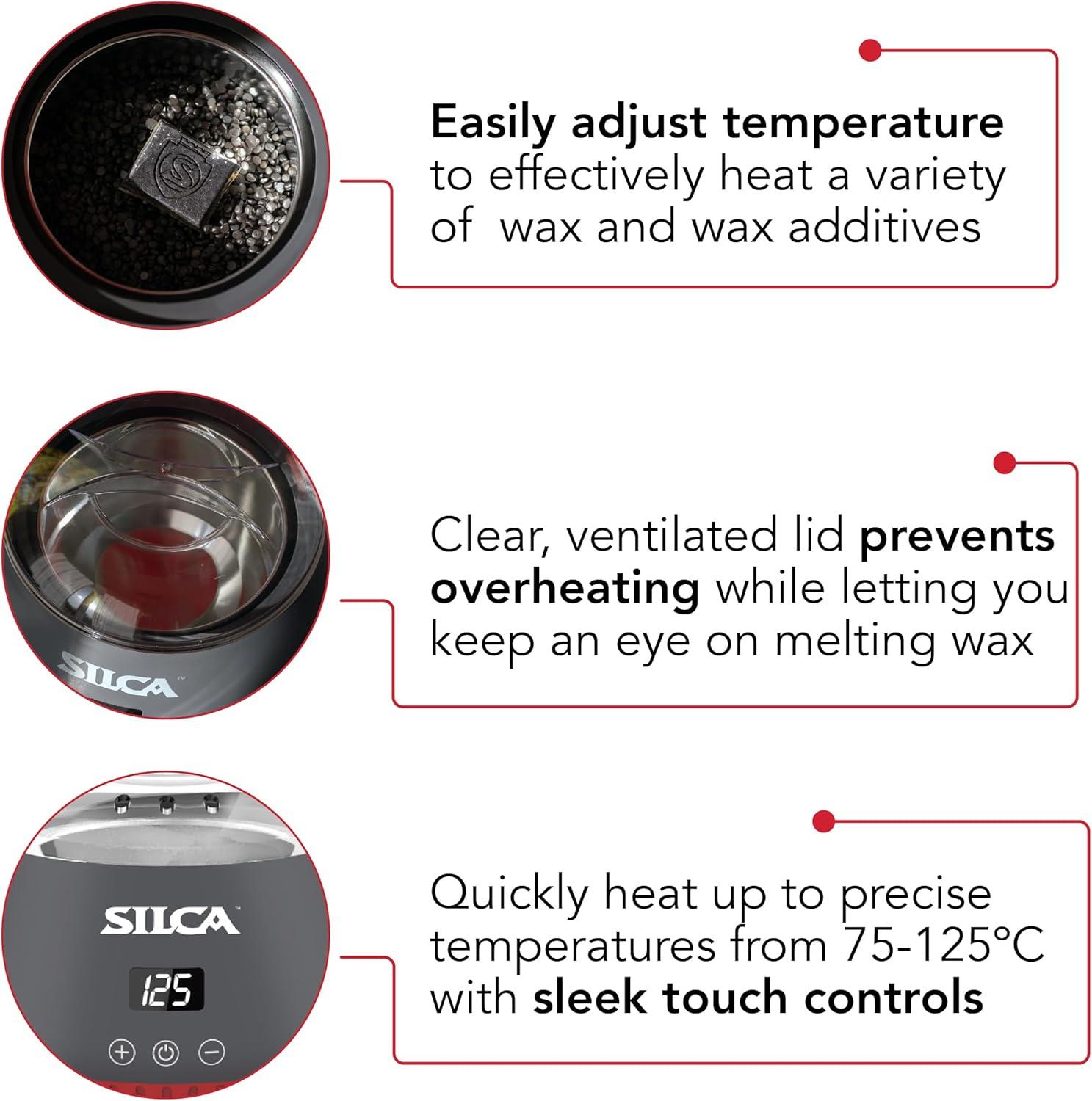 image:imageSILCA Bicycle Chain Wax Melting System Simple MessFree Bike Chain Waxing Pot 600ml with Precise Temperature Control Integrated Cooling Rack and Quick Melting Technology