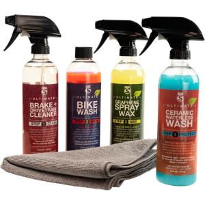 image:imageSILCA Bike SPA Collection  liquid performance 4 part cycle wash  Degreaser Wash Graphene infused wax and SiO2 ceramic waterless bike wash  biodegradable  bicycle cleaner degreaser collectionComplete Set  wmicrofiber towel