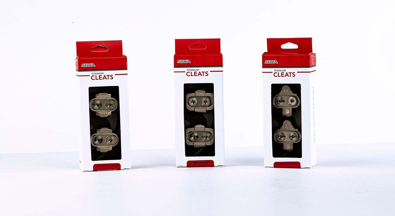 image:imageSILCA 3D Printed Ti Cleat kit Shimano SPD Pedals 1 Pair with Titanium Screws and Plates