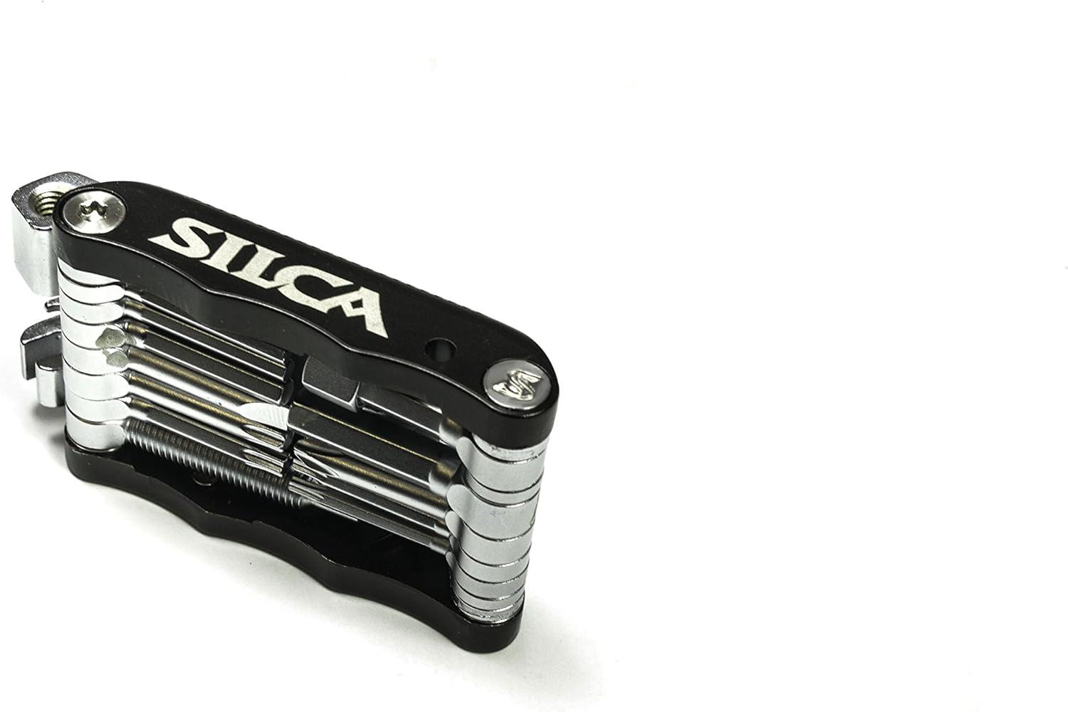 image:imageSILCA TREDICI MultiTool 13 tools minimalistic focus steel multi tools with hardened chrome finish aluminum side bars with master link magnetic storage HEXTORXPHILLIPSPad spacer 105gIAK VENTI 20 tools