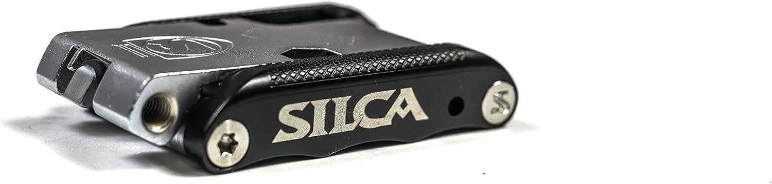 image:imageSILCA TREDICI MultiTool 13 tools minimalistic focus steel multi tools with hardened chrome finish aluminum side bars with master link magnetic storage HEXTORXPHILLIPSPad spacer 105gIAK VENTI 20 tools