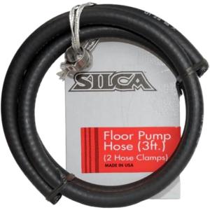 image:imageSILCA 3 foot replacement hose for new and old pista and SuperPista floor pumps  kit includes 2 clamps for attaching to pump and chuck
