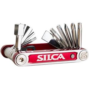 image:imageSILCA TREDICI MultiTool  13 tools minimalistic focus  steel multi tools with hardened chrome finish  aluminum side bars with master link magnetic storage  HEXTORXPHILLIPSPad spacer 105gIAK TREDICI  13 tools