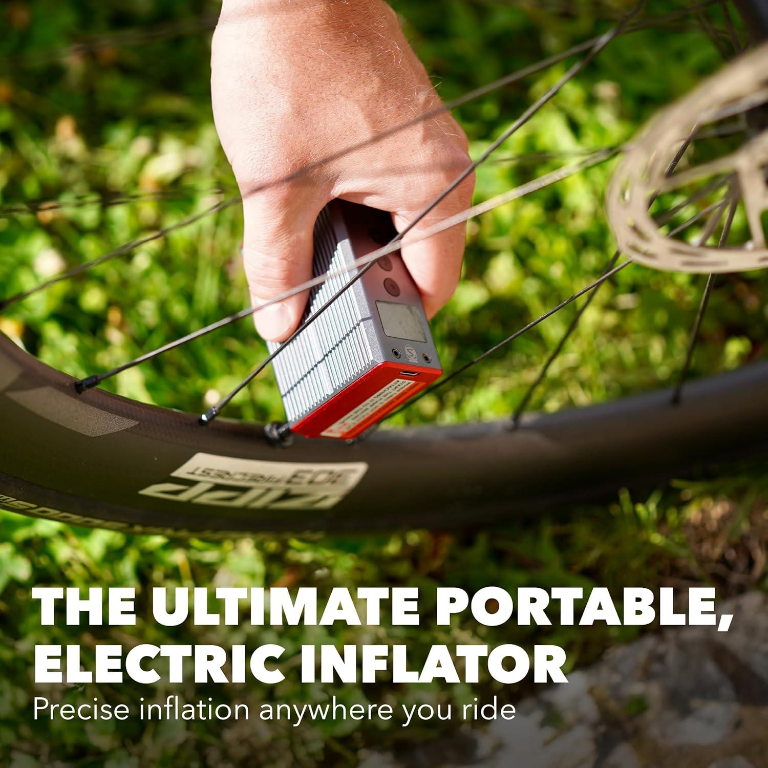 image:imageSILCA ELETTRICO Electric Bike Pump Digital Bicycle Tire Pump with Auto ShutOff USBC Rechargeable UltraLight amp TSACompliant for Travel Universal CompatibilityUltimate