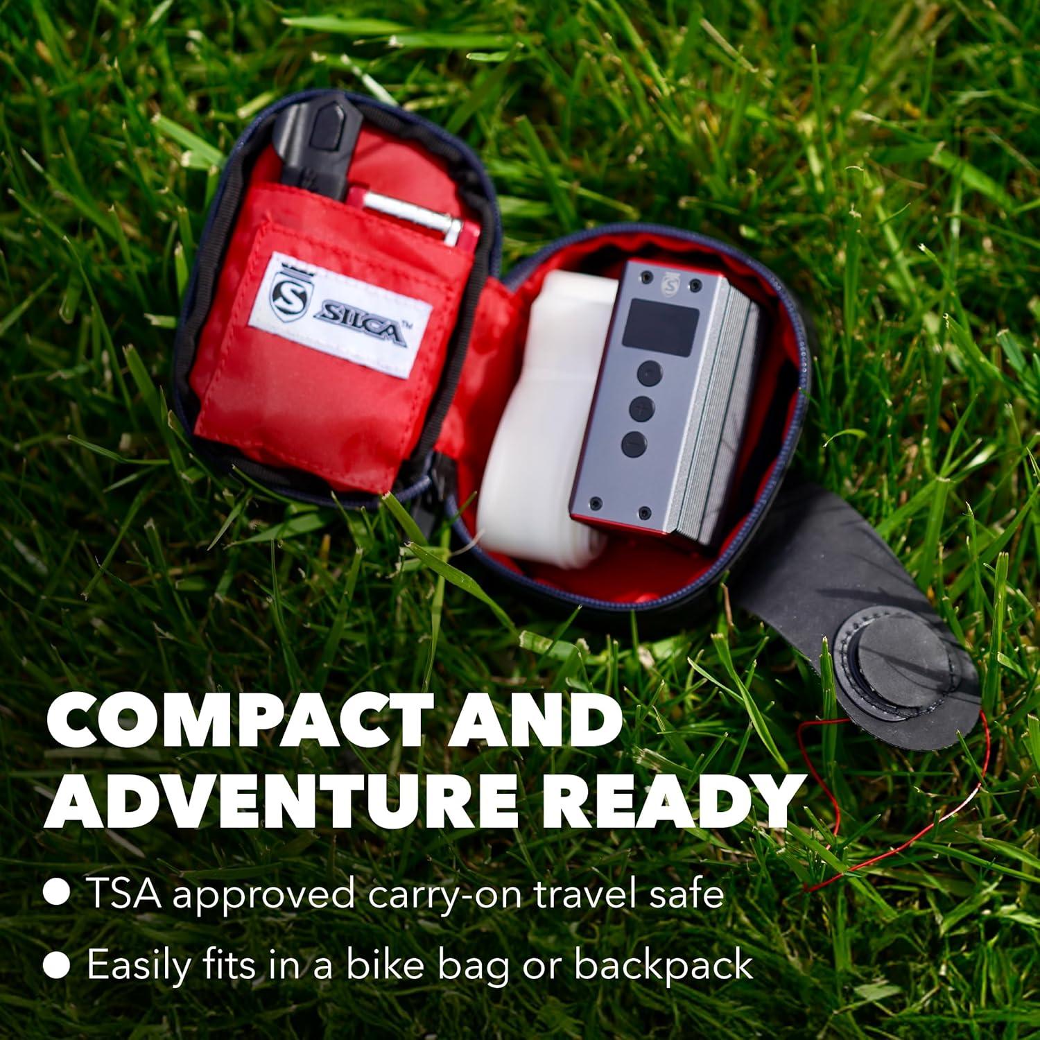 image:imageSILCA ELETTRICO Electric Bike Pump Digital Bicycle Tire Pump with Auto ShutOff USBC Rechargeable UltraLight amp TSACompliant for Travel Universal CompatibilityUltimate