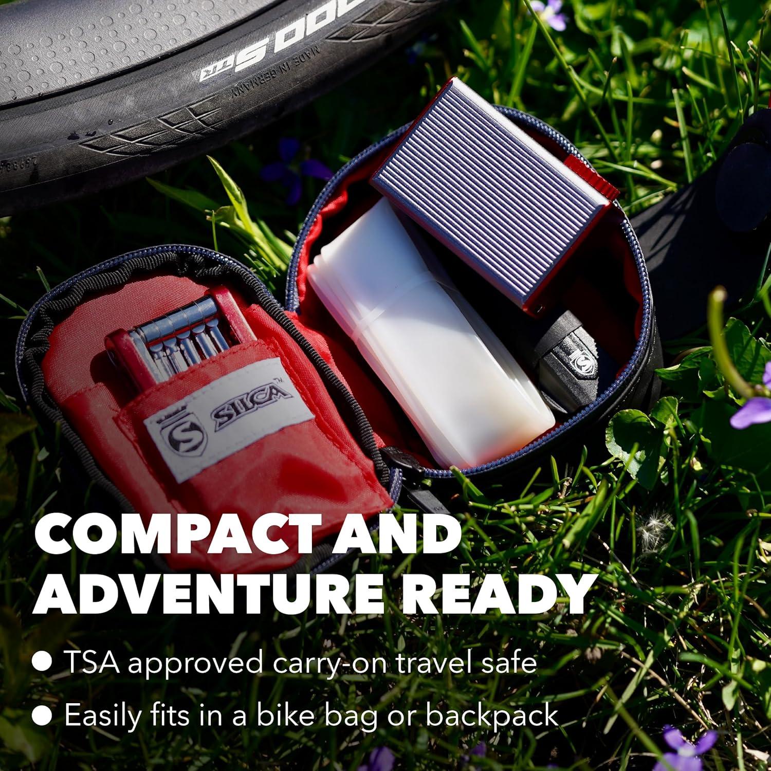 image:imageSILCA ELETTRICO Electric Bike Pump Digital Bicycle Tire Pump with Auto ShutOff USBC Rechargeable UltraLight amp TSACompliant for Travel Universal CompatibilityMicro