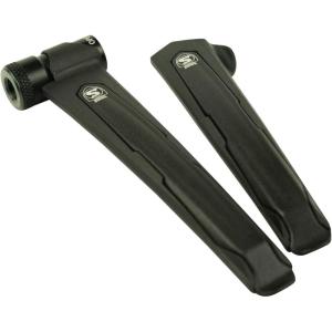 image:imageSILCA EOLO 2 in 1 Levers  Premium Design Black Aluminum Combo Tire Levers and CO2 Inflator Bike Tool  Presta and Schrader Compatible Bicycle Tire Levers and Removal Tool  Twist to Inflate