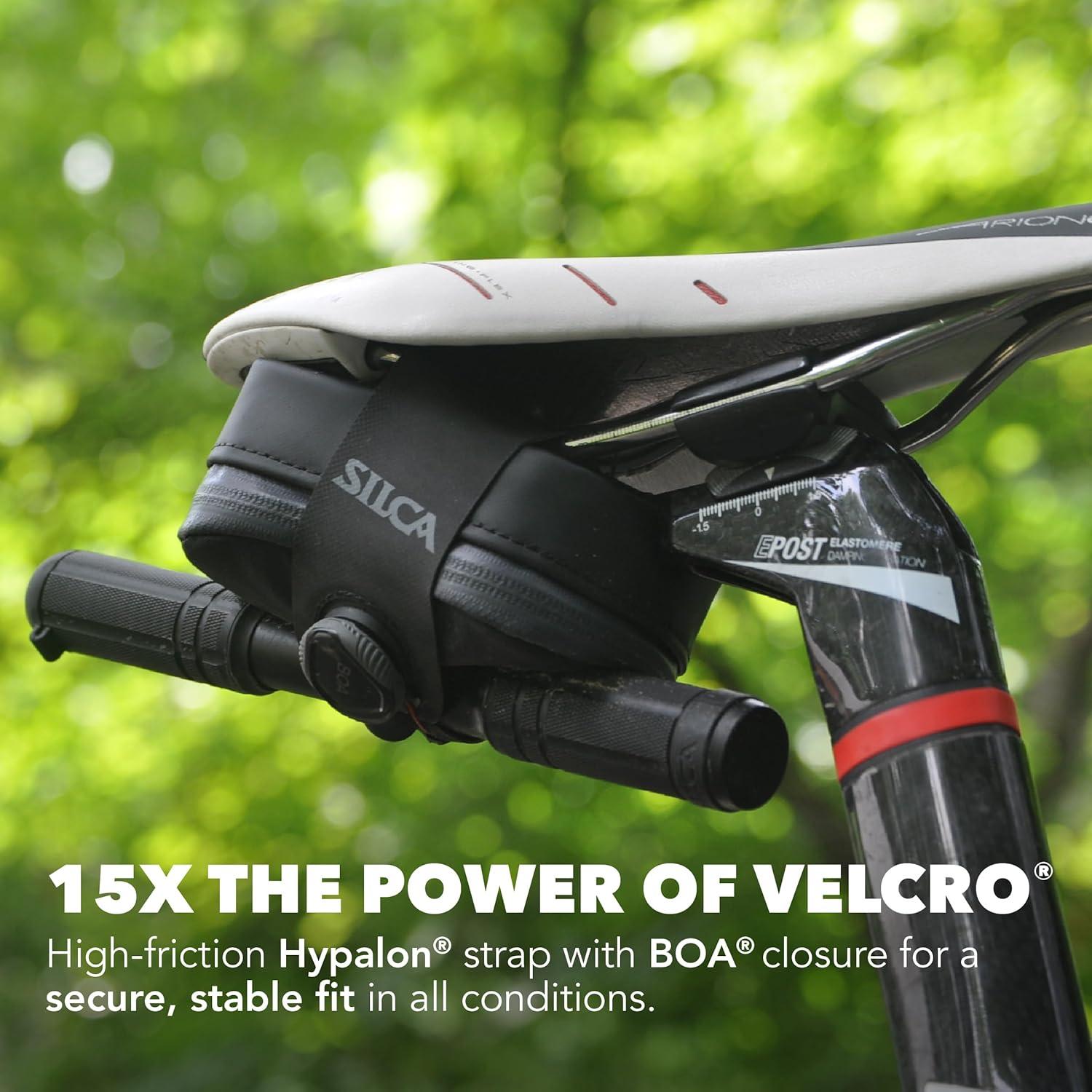 image:imageSILCA Mattone Bike Saddle Bag 5L Capacity Compact Under Seat Bicycle Bag for Road Gravel and Mountain Bikes Easy to Access Secure and Durable BOA Closure amp Waterproof ZipperNylon