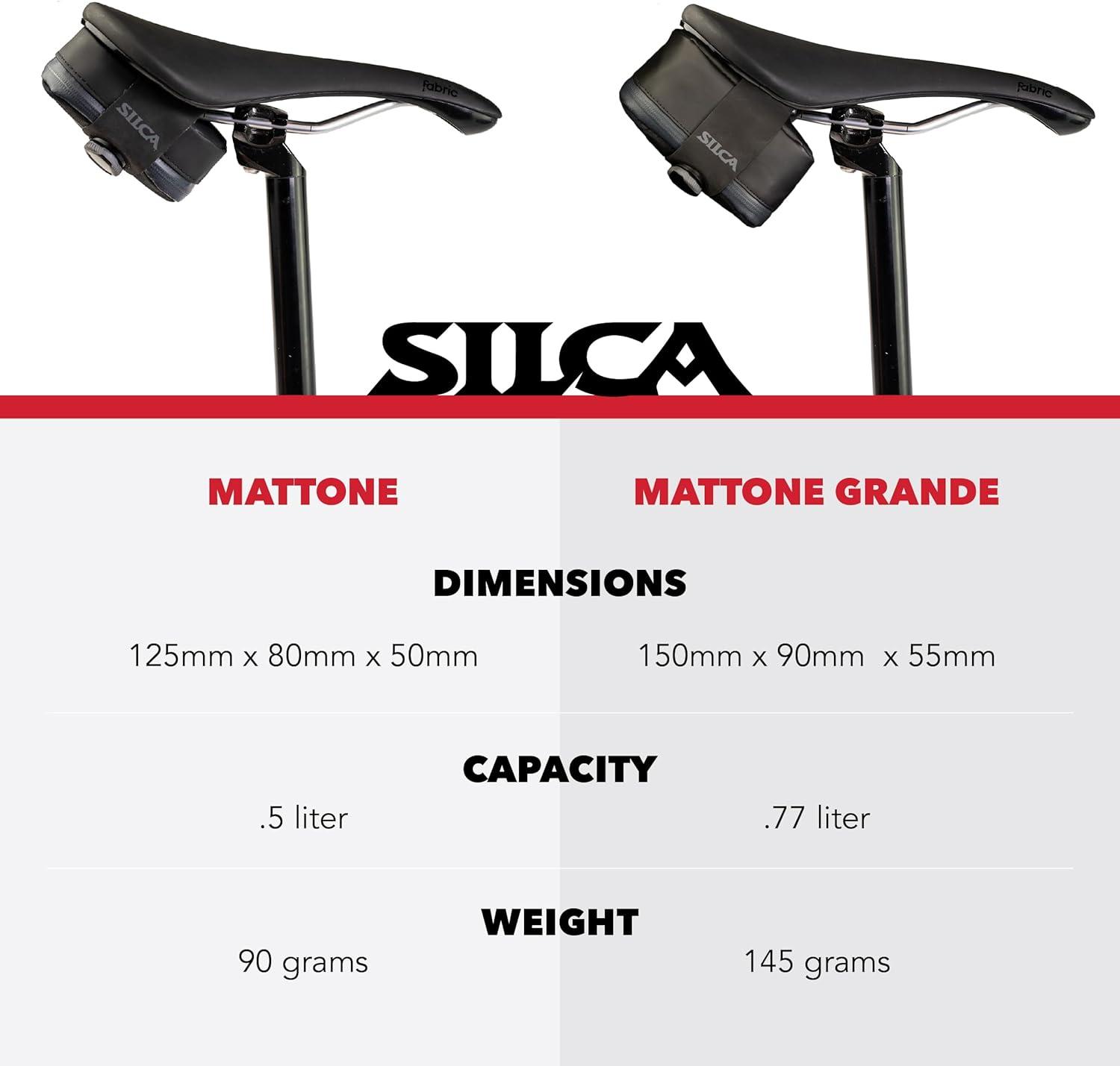 image:imageSILCA Mattone Bike Saddle Bag 5L Capacity Compact Under Seat Bicycle Bag for Road Gravel and Mountain Bikes Easy to Access Secure and Durable BOA Closure amp Waterproof ZipperNylon